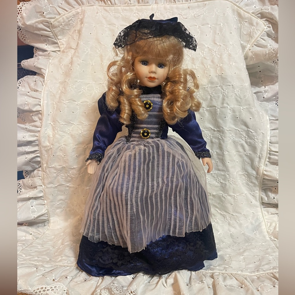 Limited  edition Ashley Belle Collection porcelain doll named "Lynn" 17” tall